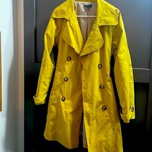 Yellow trench coat